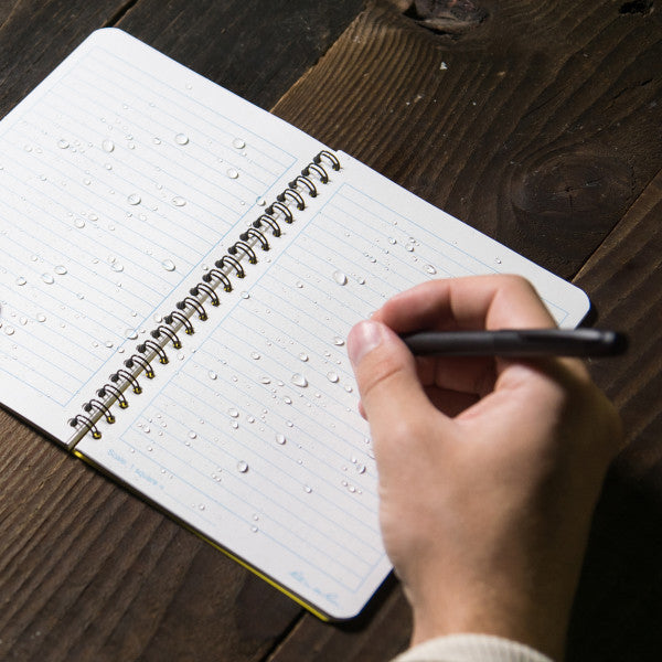 RITE IN THE RAIN WEATHERPROOF SIDE SPIRAL 4.625" X 7" NOTEBOOK - YELLOW (373)