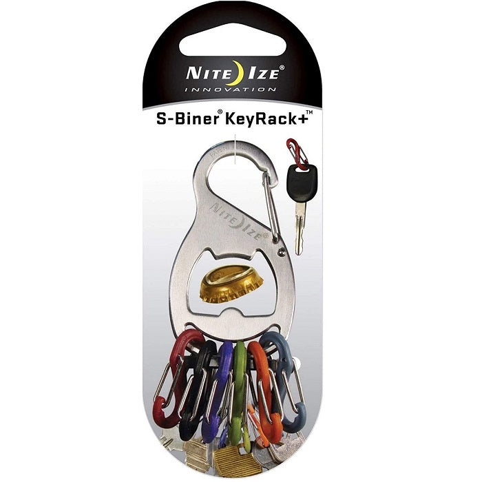 NITEIZE KEYRACK BOTTLE OPENER - STAINLESS STEEL (OLD STOCK CLEARANCE)