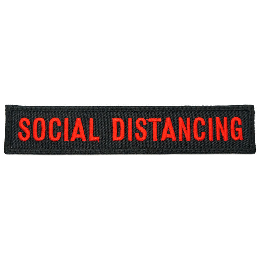 SOCIAL DISTANCING - BLACK RED