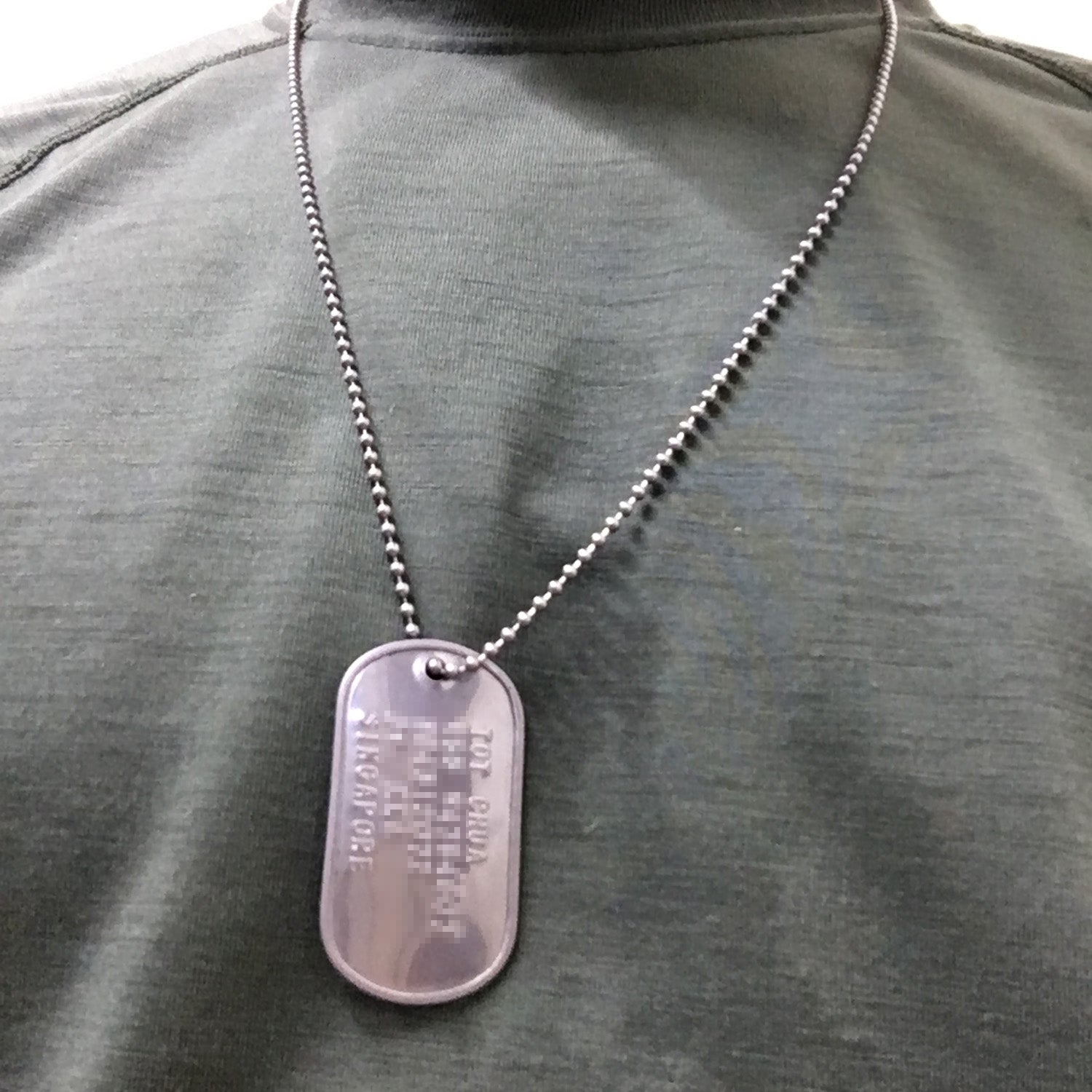 STAINLESS STEEL BALL CHAIN NECKLACE - SILVER - Hock Gift Shop | Army Online Store in Singapore