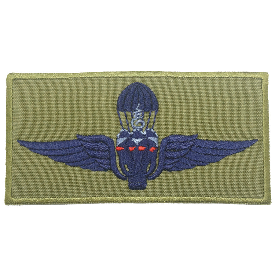 THAILAND AIRBORNE WING WITH RECTANGULAR BORDER - OLIVE GREEN