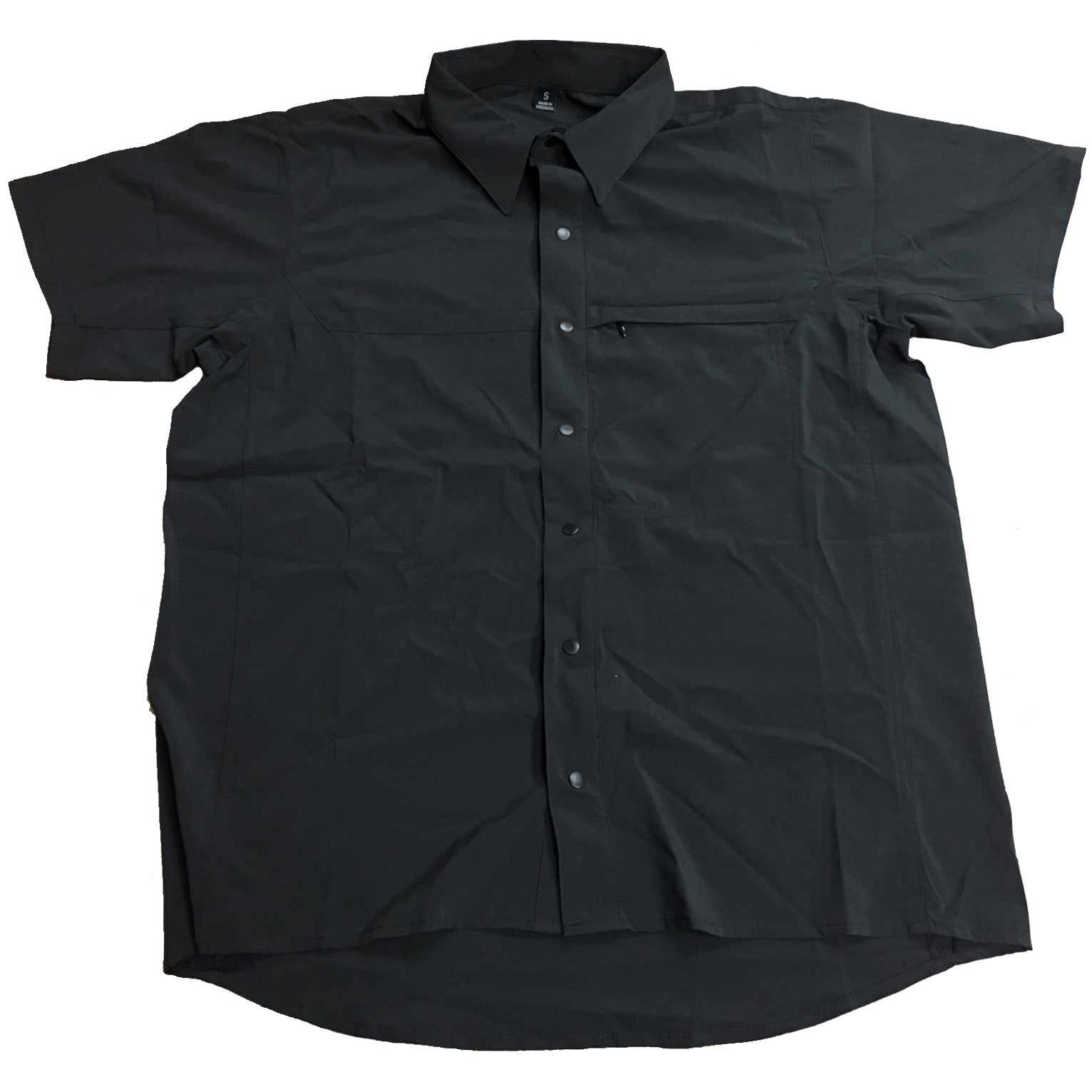TRU-SPEC ASIAN FIT COOL CAMP SHIRT - BLACK