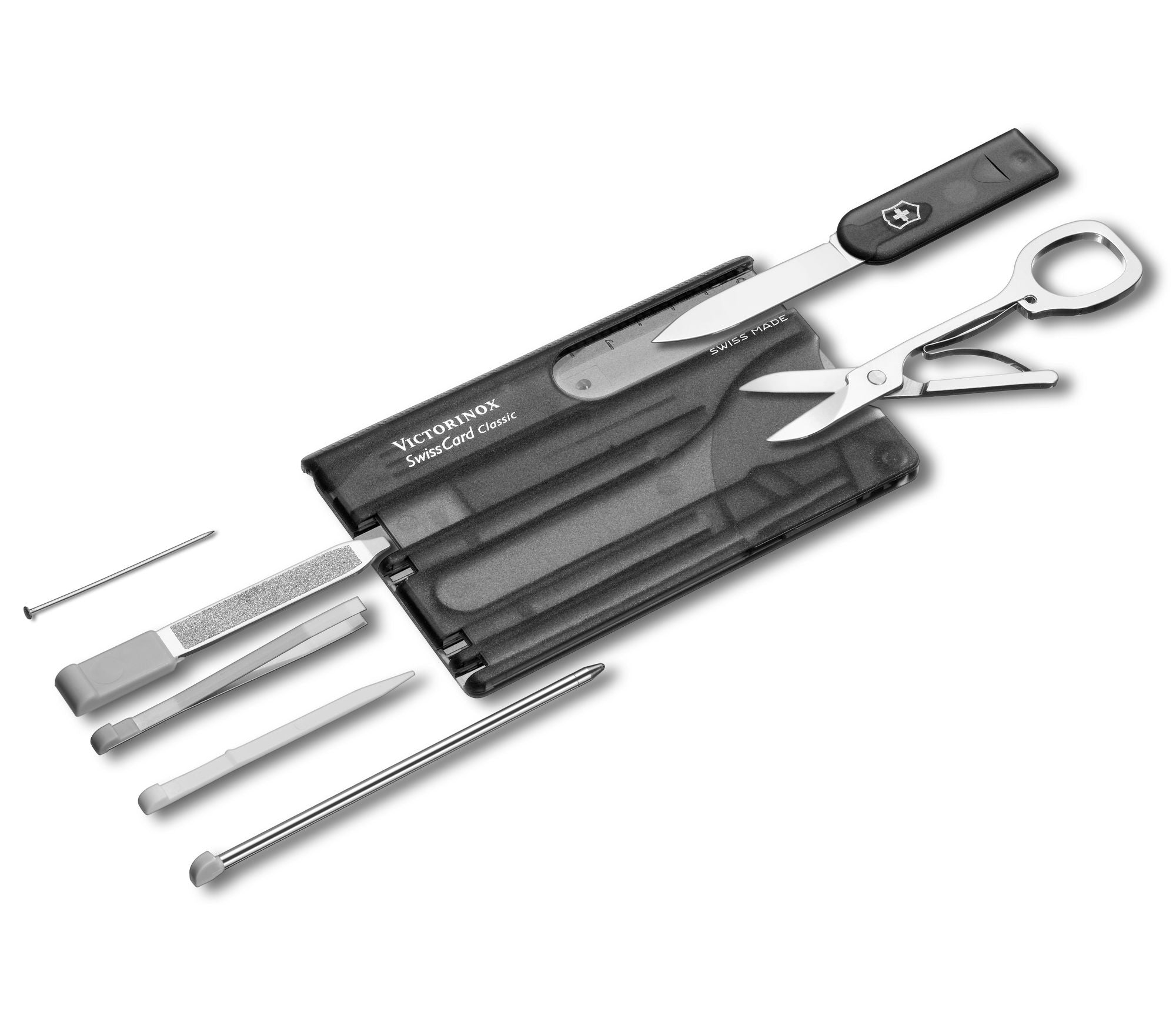 VICTORINOX SWISSCARD CLASSIC - TRANSPARENT BLACK