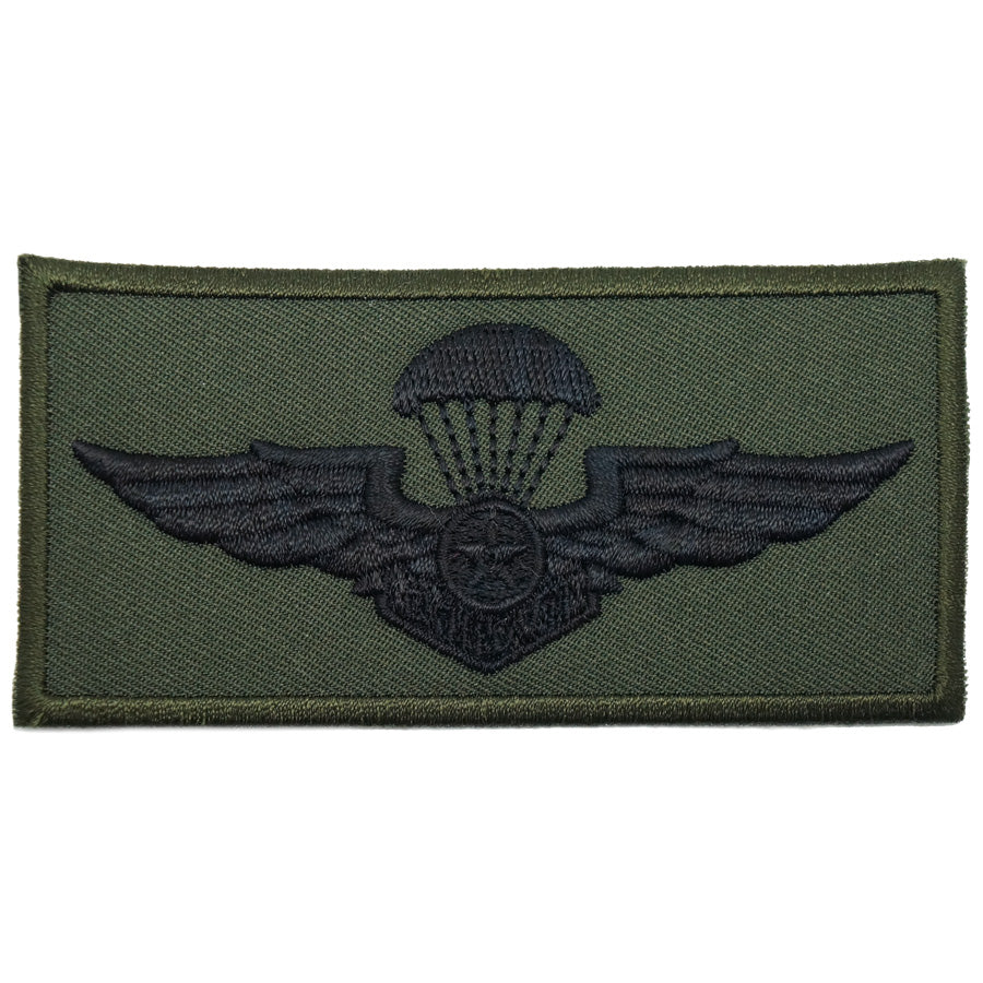 VIETNAM PARACHUTIST WING - LARGE, SUBDUED (OD GREEN)
