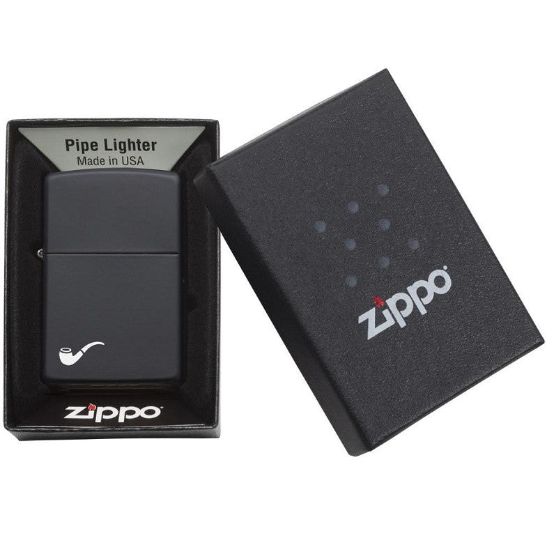 ZIPPO BLACK MATTE PIPE