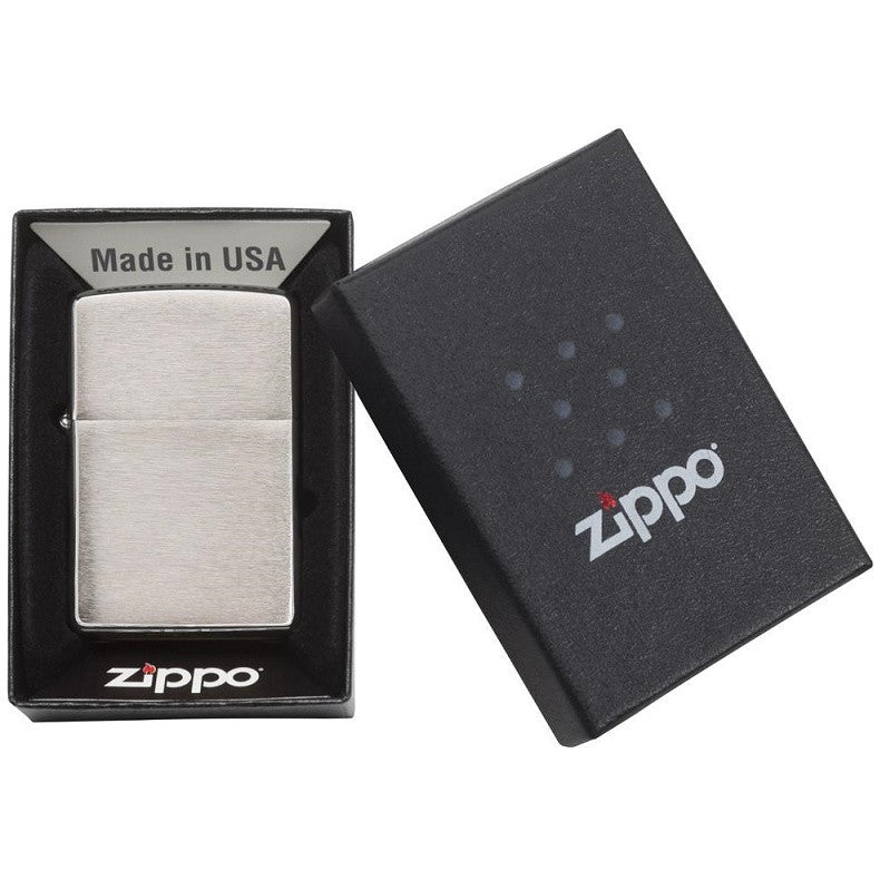 ZIPPO BRUSH CHROME