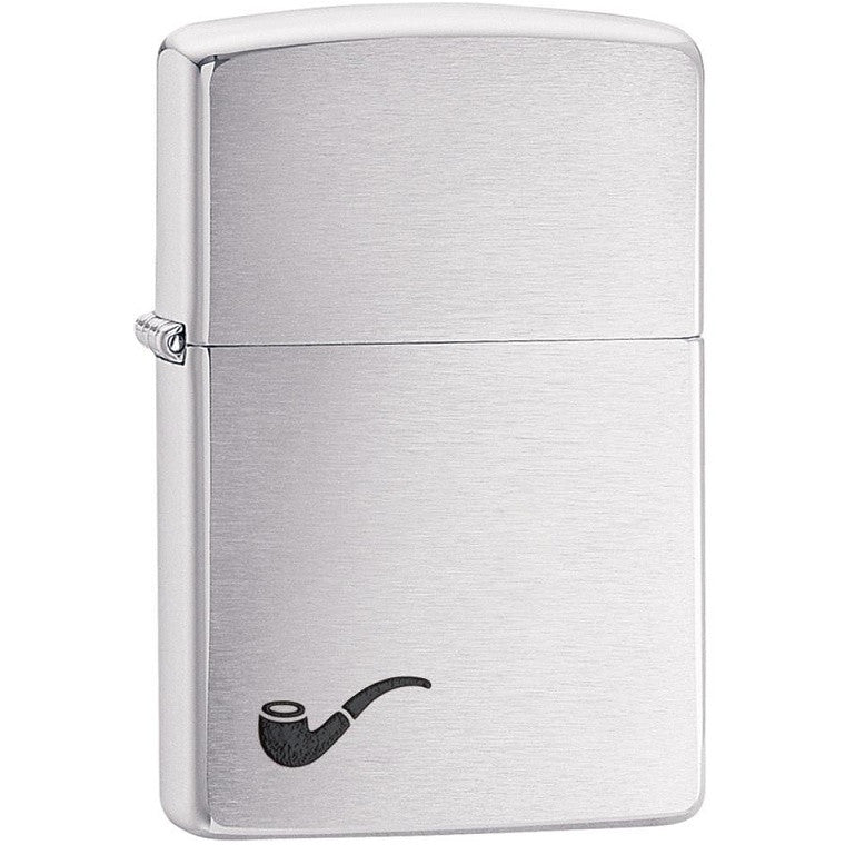 ZIPPO BRUSH CHROME PIPE