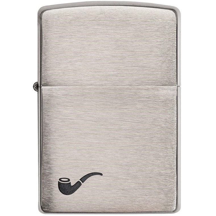 ZIPPO BRUSH CHROME PIPE