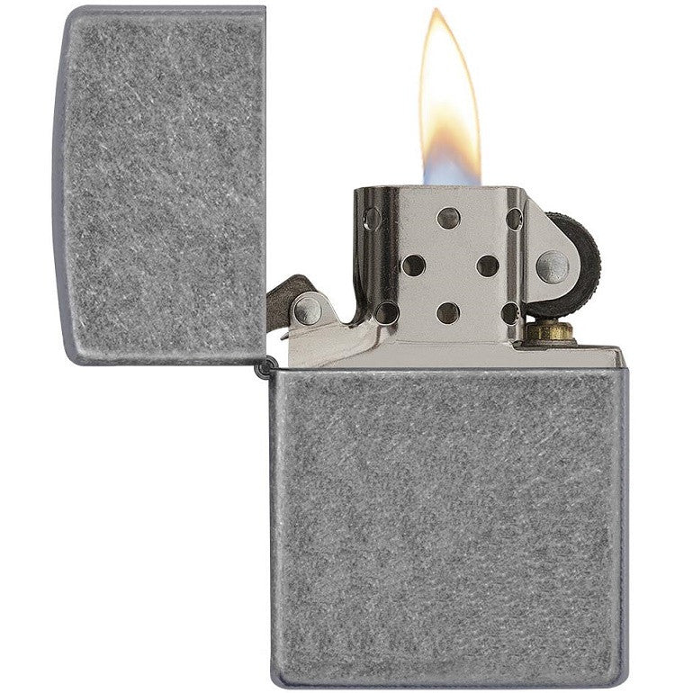 ZIPPO CLASSIC ANTIQUE SILVER PLATE