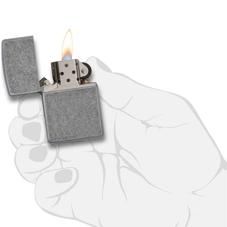 ZIPPO CLASSIC ANTIQUE SILVER PLATE
