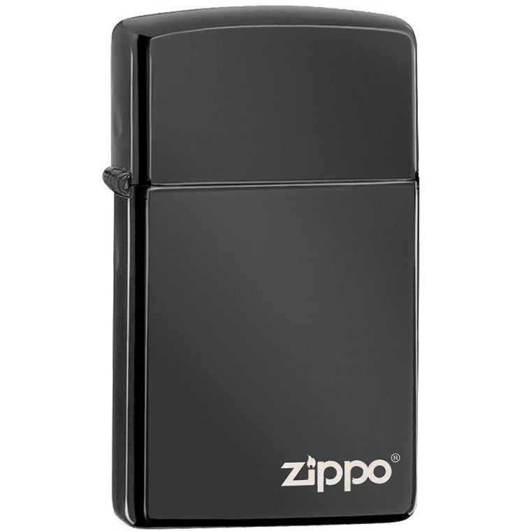 ZIPPO SLIM EBONY WITH ZIPPO LOGO