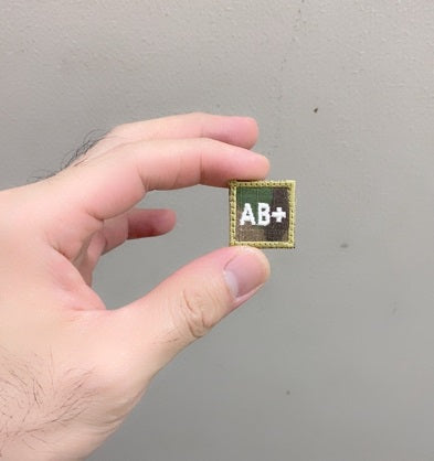 HGS BLOOD GROUP 1" PATCH, A+ (OD GREEN)