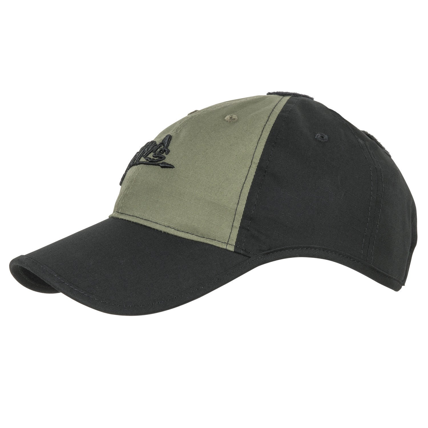 HELIKON-TEX LOGO CAP - BLACK / OLIVE GREEN B