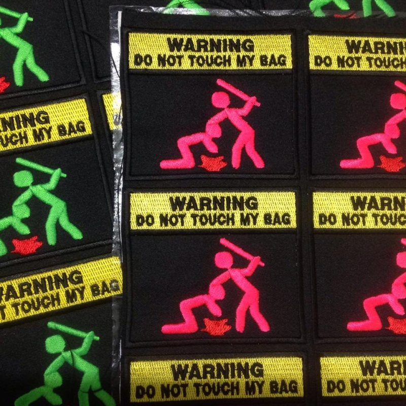 DO NOT TOUCH MY BAG PATCH - FULL COLOR