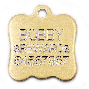 DOG FACE PET TAG (ALUMINIUM)