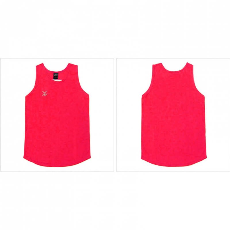 FBT LADIES SINGLET PLAIN - NEON FUCHSIA