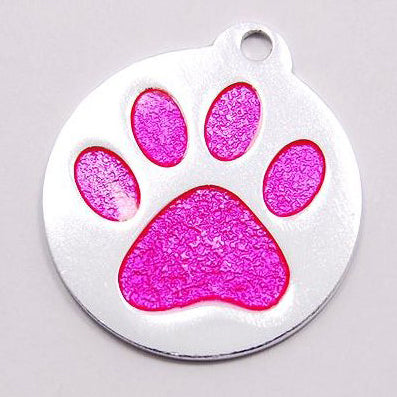 GLITTER ENAMEL PAW - PINK