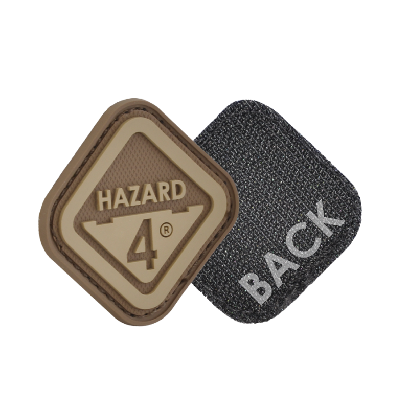 HAZARD 4 DIAMOND SHAPE MORALE PATCH PVC - COYOTE