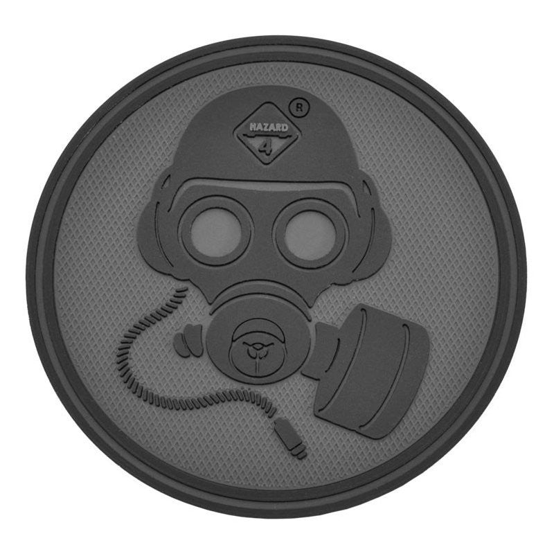 HAZARD 4 GAS MASK PATCH PVC - BLACK