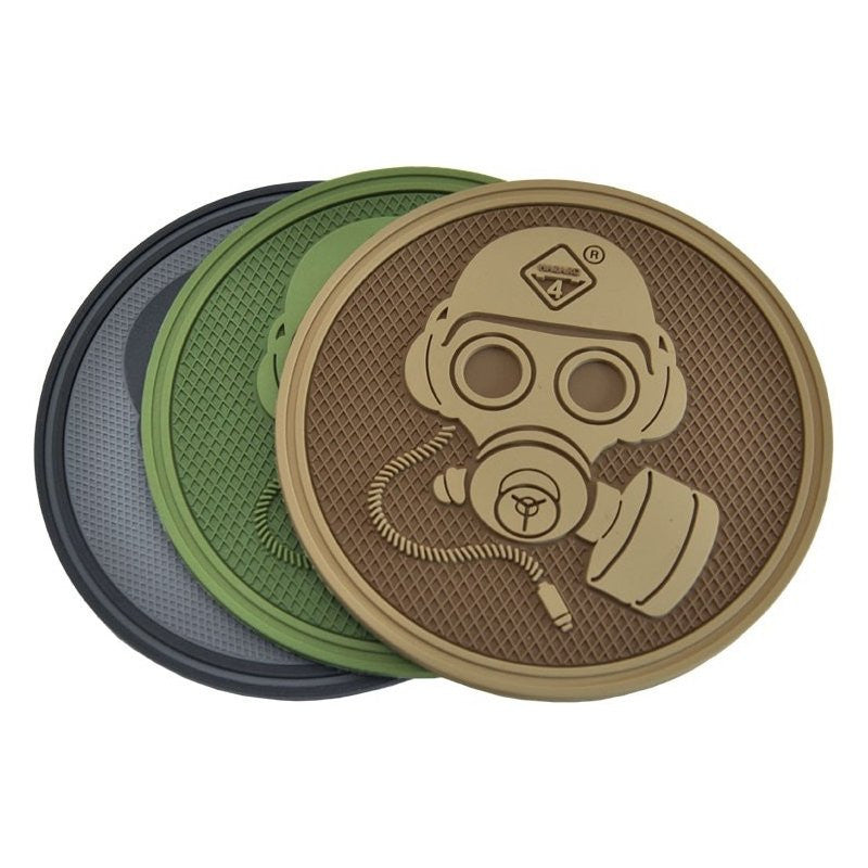 HAZARD 4 GAS MASK PATCH PVC - OD GREEN