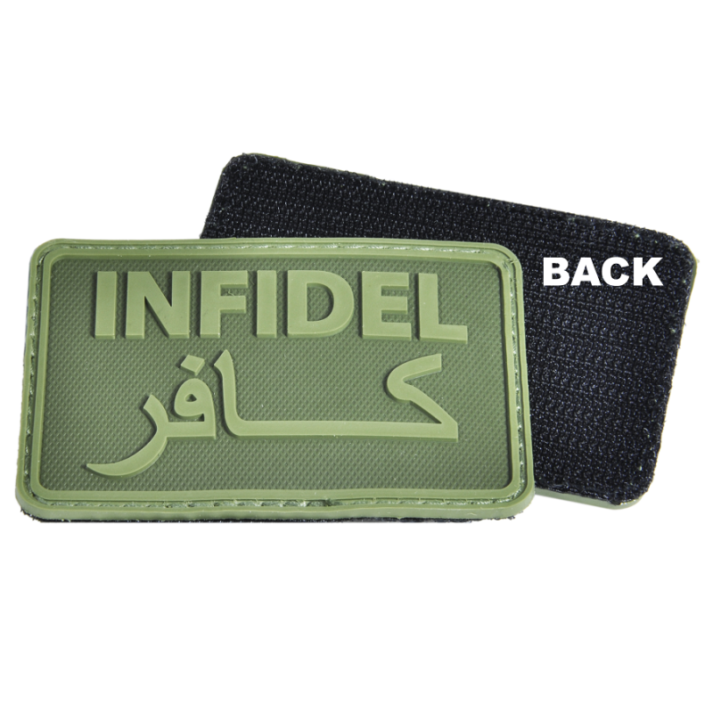 HAZARD 4 INFIDEL MORALE PATCH PVC - OD GREEN