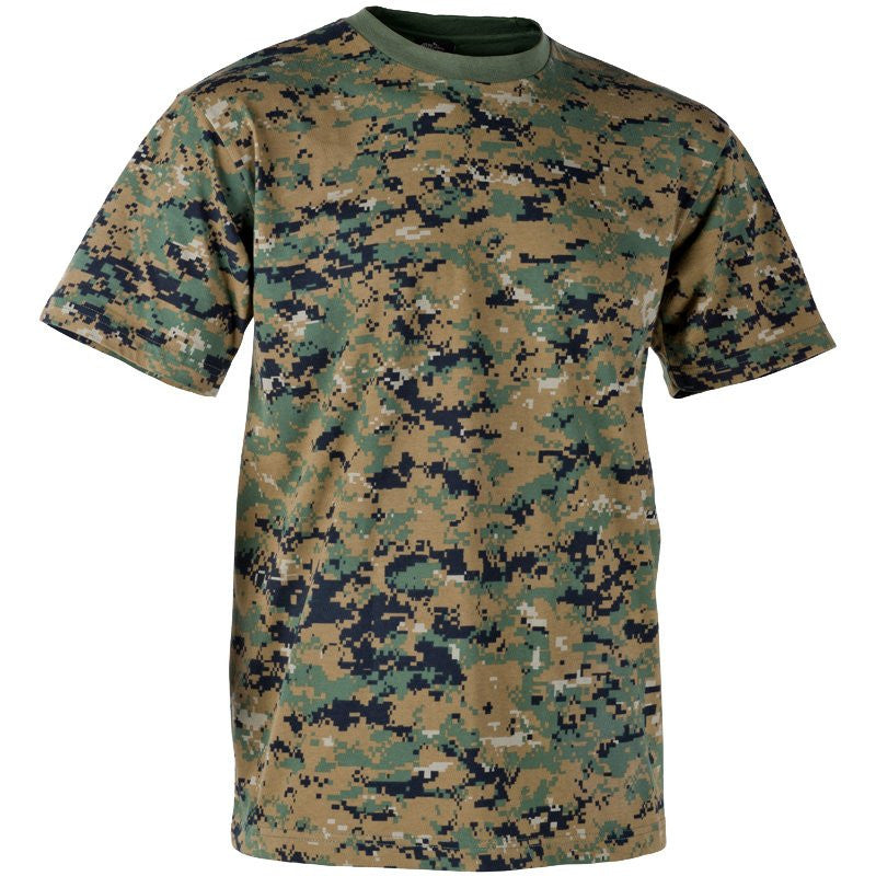 HELIKON-TEX COTTON T-SHIRT - USMC DIGITAL WOODLAND