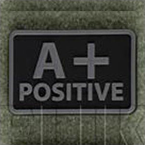 HELIKON-TEX PVC BLOOD PATCH - A POS - BLACK - Hock Gift Shop | Army Online Store in Singapore