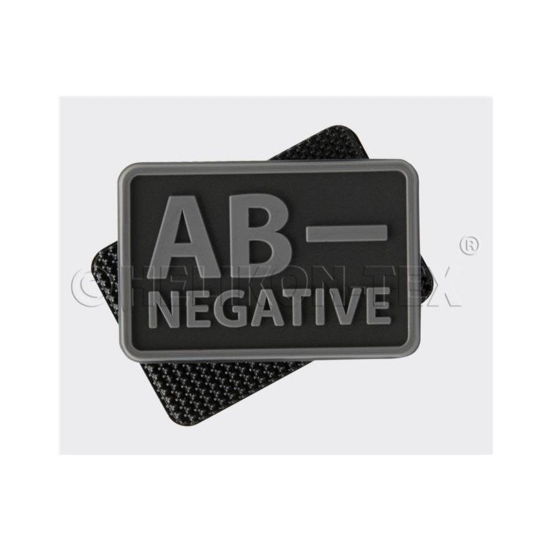 HELIKON-TEX PVC BLOOD PATCH - AB NEG - BLACK - Hock Gift Shop | Army Online Store in Singapore