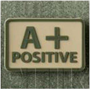 HELIKON-TEX PVC BLOOD PATCH - A POS - KHAKI - Hock Gift Shop | Army Online Store in Singapore