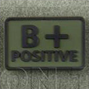 HELIKON-TEX PVC BLOOD PATCH - B POS - OLIVE GREEN - Hock Gift Shop | Army Online Store in Singapore