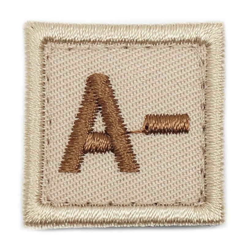 HGS BLOOD GROUP 1" PATCH, A- (KHAKI) - Hock Gift Shop | Army Online Store in Singapore