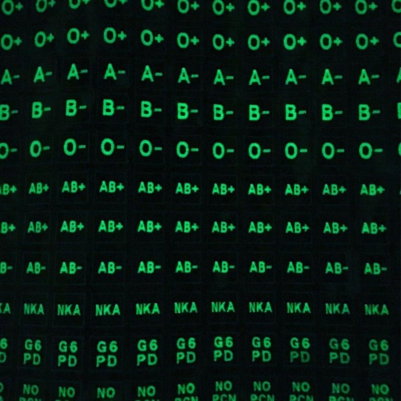 HGS BLOOD GROUP 1" PATCH, B- (MULTICAM) - Hock Gift Shop | Army Online Store in Singapore