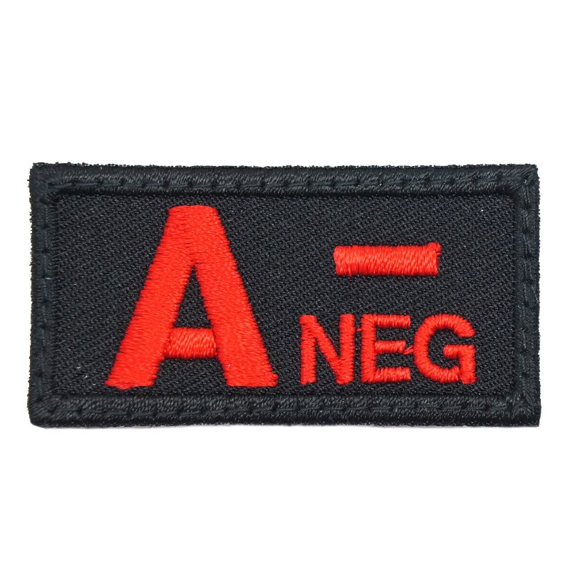 HGS BLOOD GROUP PATCH - A NEGATIVE (BLACK) - Hock Gift Shop | Army Online Store in Singapore