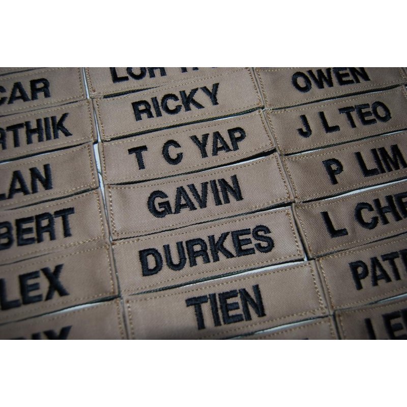LBV NAME TAG (BOLD FONT, VELCRO BACKING) - Hock Gift Shop | Army Online Store in Singapore