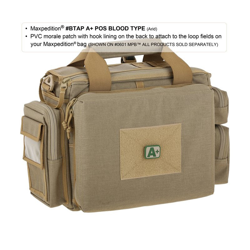 MAXPEDITION A+ POS BLOOD TYPE PATCH - GLOW - Hock Gift Shop | Army Online Store in Singapore