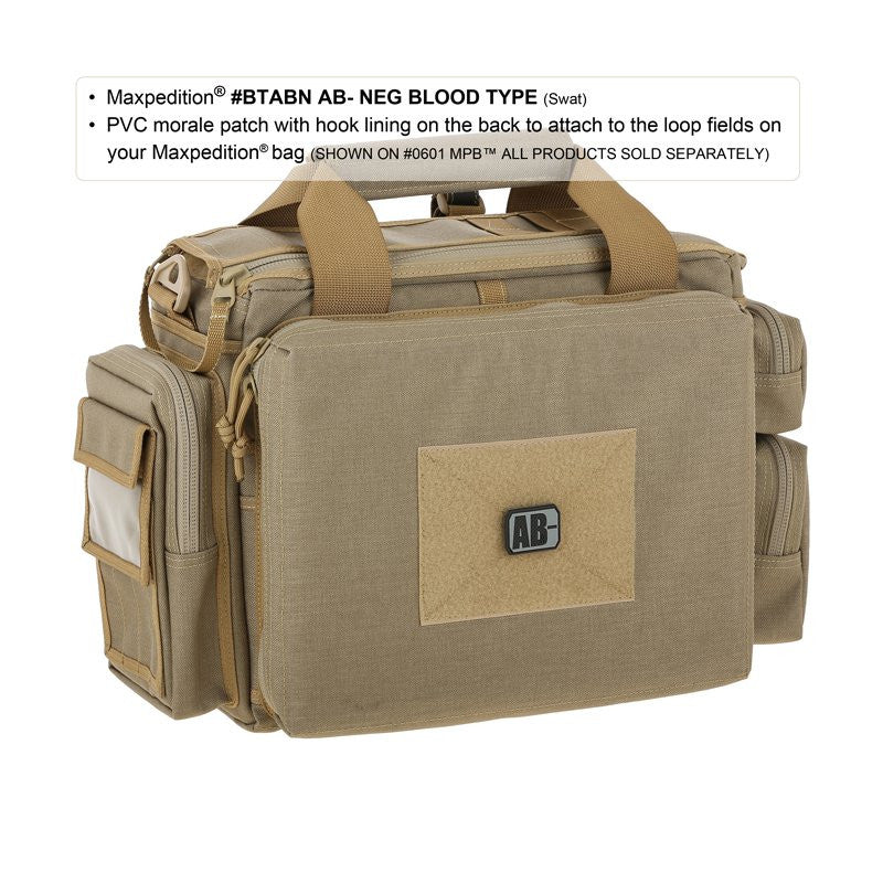 MAXPEDITION AB- NEG BLOOD TYPE PATCH - SWAT - Hock Gift Shop | Army Online Store in Singapore