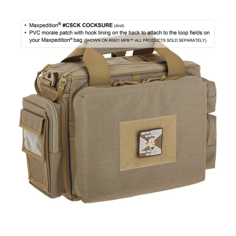 MAXPEDITION COCKSURE PATCH - ARID - Hock Gift Shop | Army Online Store in Singapore