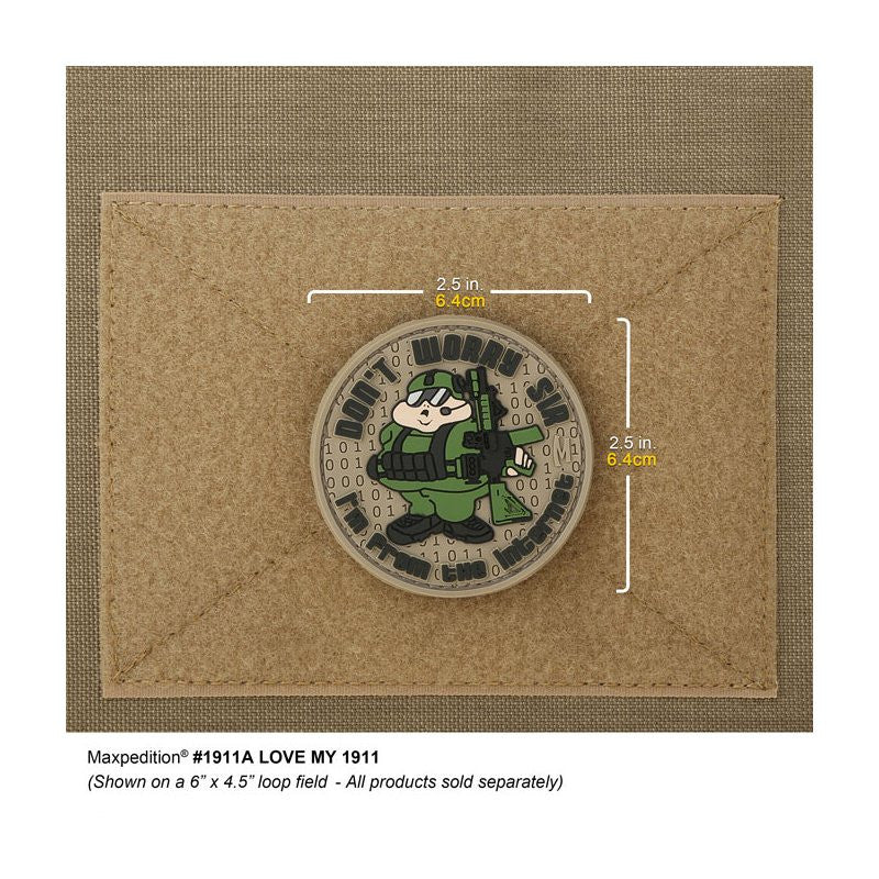 MAXPEDITION DON'T WORRY SIR PATCH - FULL COLOR - Hock Gift Shop | Army Online Store in Singapore