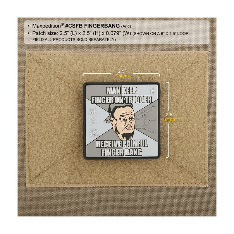 MAXPEDITION FINGER BANG PATCH - ARID