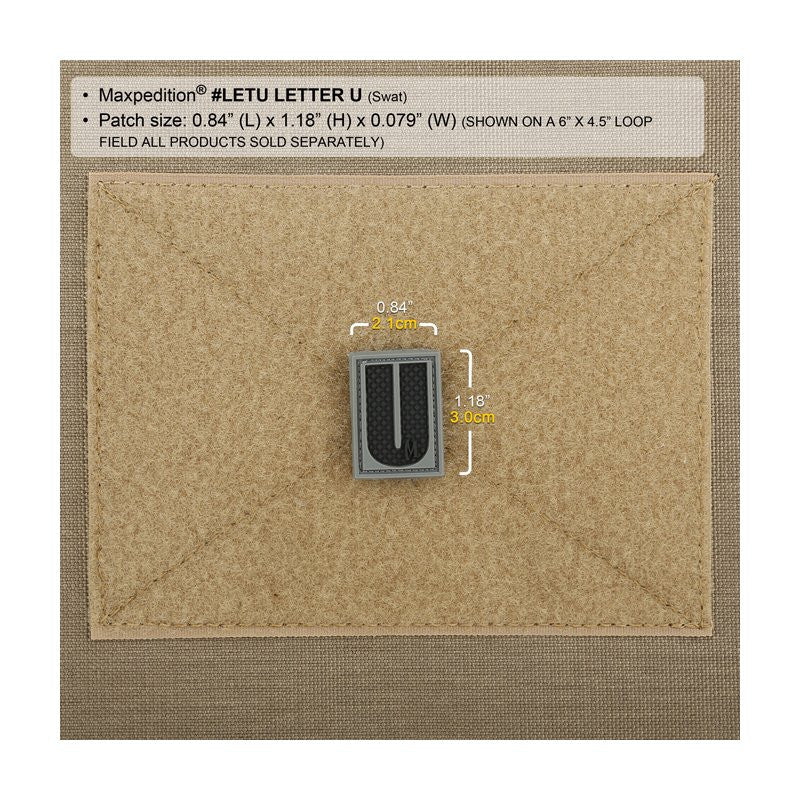 MAXPEDITION LETTER U PATCH - SWAT - Hock Gift Shop | Army Online Store in Singapore