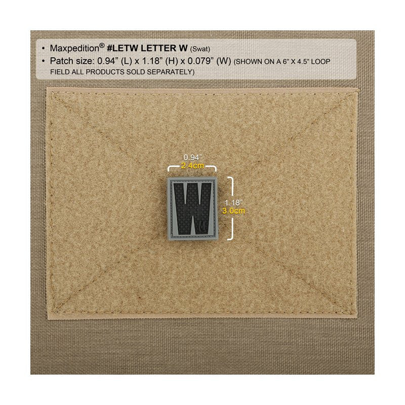 MAXPEDITION LETTER W PATCH - ARID - Hock Gift Shop | Army Online Store in Singapore