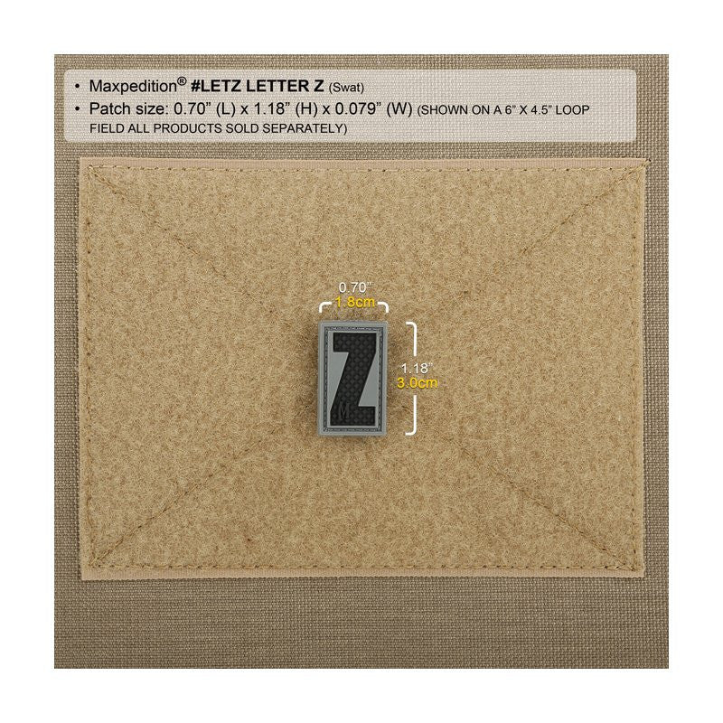 MAXPEDITION LETTER Z PATCH - SWAT - Hock Gift Shop | Army Online Store in Singapore