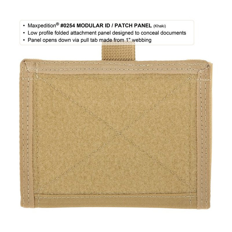 MAXPEDITION MODULAR ID/PATCH PANEL - OD GREEN