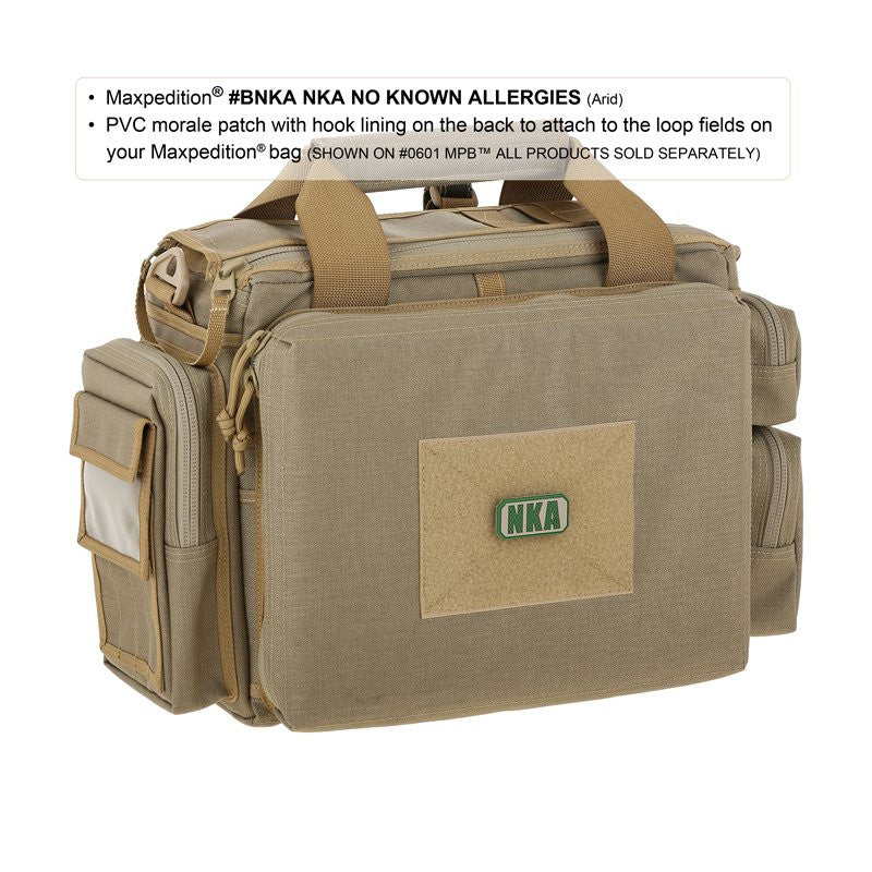 MAXPEDITION NKA NO KNOWN ALLERGIES PATCH - SWAT