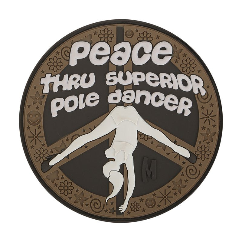 MAXPEDITION PEACE THRU SUPERIOR POLE DANCER PATCH - ARID