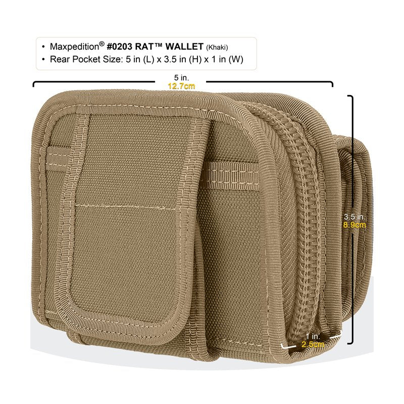 MAXPEDITION RAT WALLET - KHAKI - Hock Gift Shop | Army Online Store in Singapore