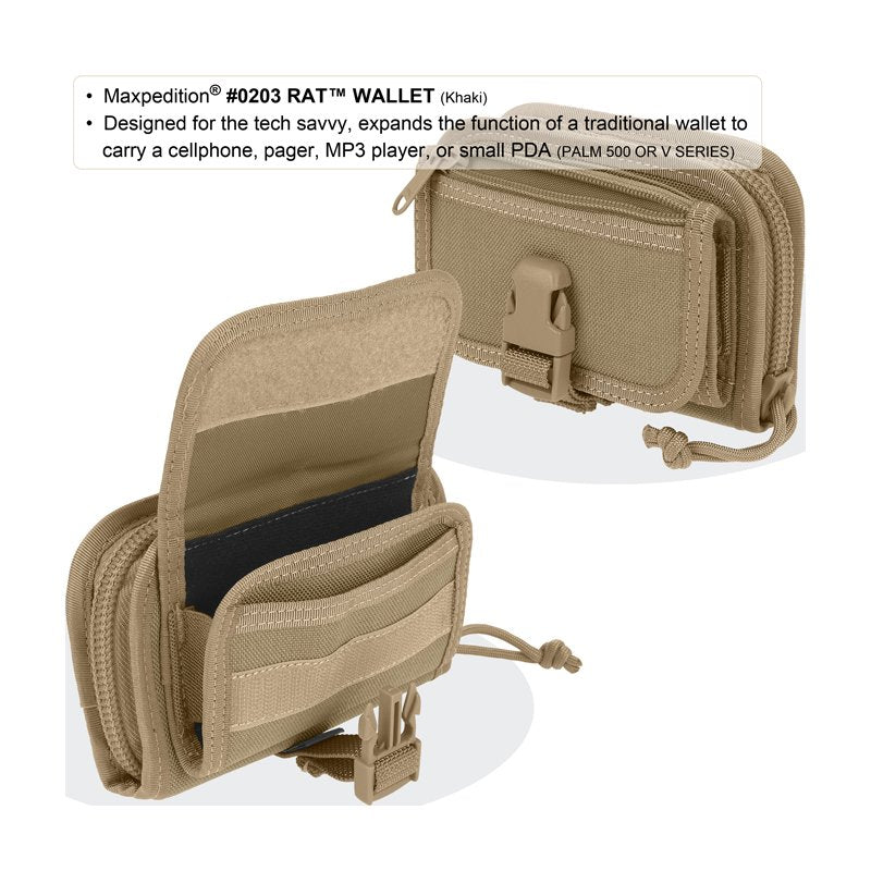 MAXPEDITION RAT WALLET - KHAKI - Hock Gift Shop | Army Online Store in Singapore