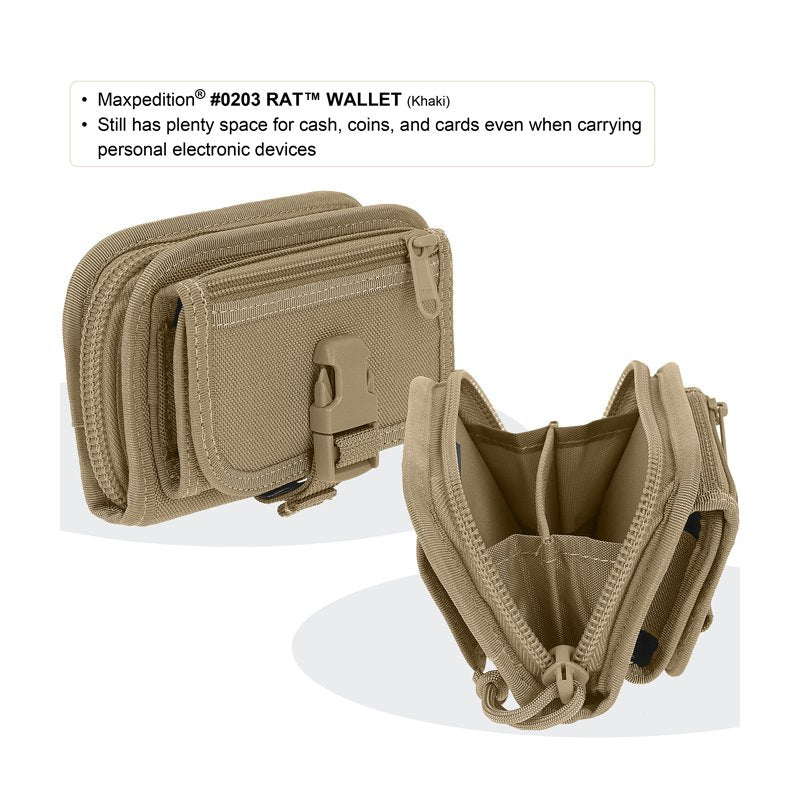 MAXPEDITION RAT WALLET - KHAKI - Hock Gift Shop | Army Online Store in Singapore