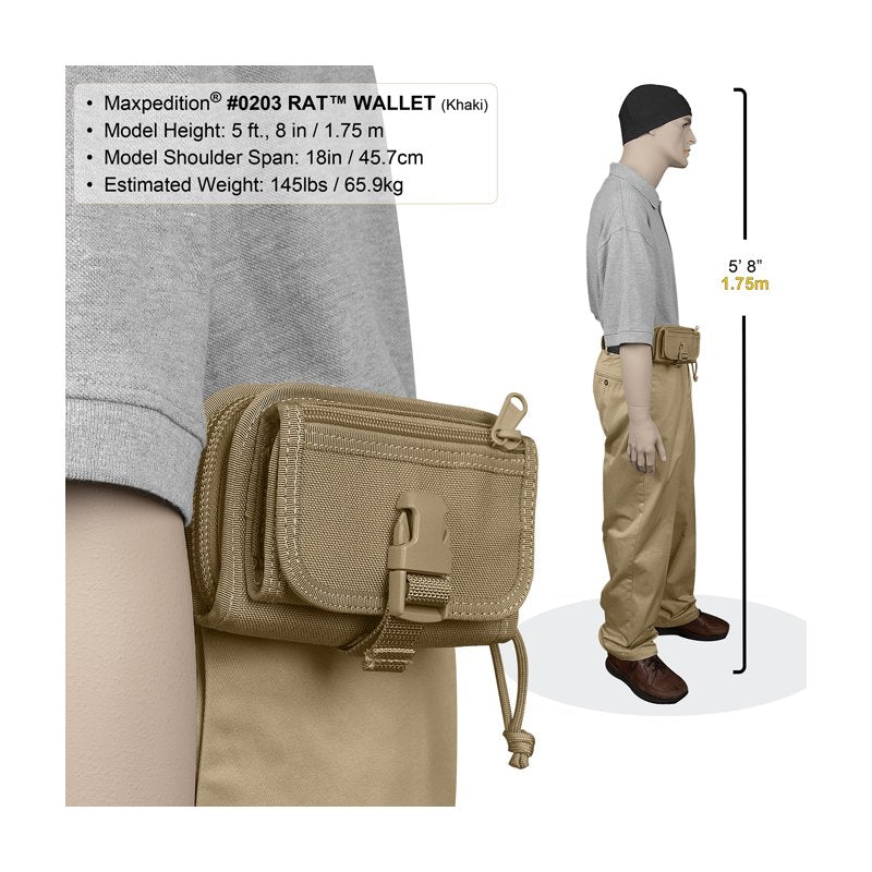 MAXPEDITION RAT WALLET - KHAKI - Hock Gift Shop | Army Online Store in Singapore