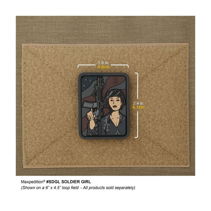 MAXPEDITION SOLDIER GIRL PATCH - ARID - Hock Gift Shop | Army Online Store in Singapore